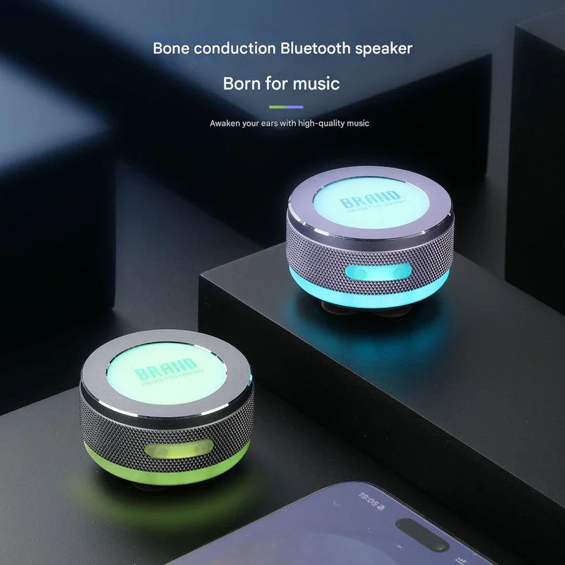 Blue Bone Conduction Vibration Bluetooth Speaker - TWS