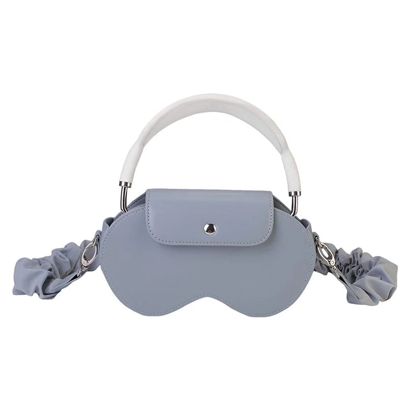 Blue Chic PU Leather Crossbody Storage Bag for Apple