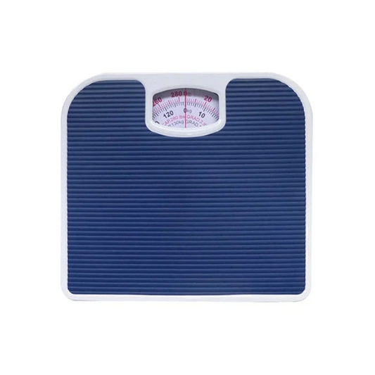 Blue Classic Mechanical Bathroom Scale - Battery-Free