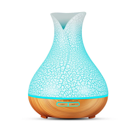 Blue Crack 500ml Wood-Grain Essential Oil Aroma Diffuser