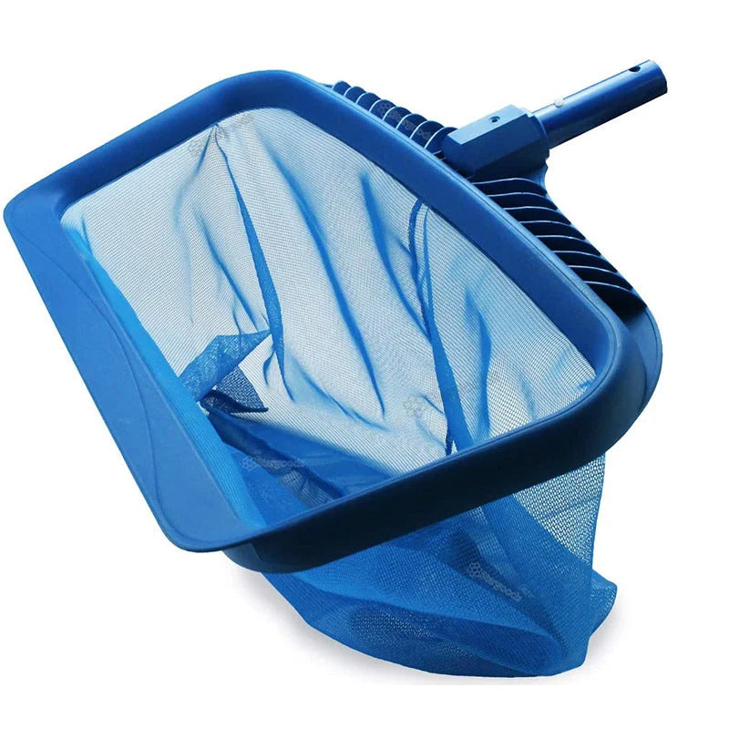 Blue Deep-Water Pool Skimming Net - Durable Cleaning Tool