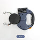 Blue Dual Retractable Dog Leash | 2-in-1 Automatic Pet