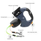 Blue Dual Retractable Dog Leash | 2-in-1 Automatic Pet