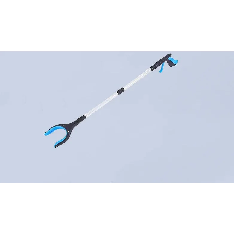 Blue Foldable Grabber Tool with Silicone Non-Slip Claws