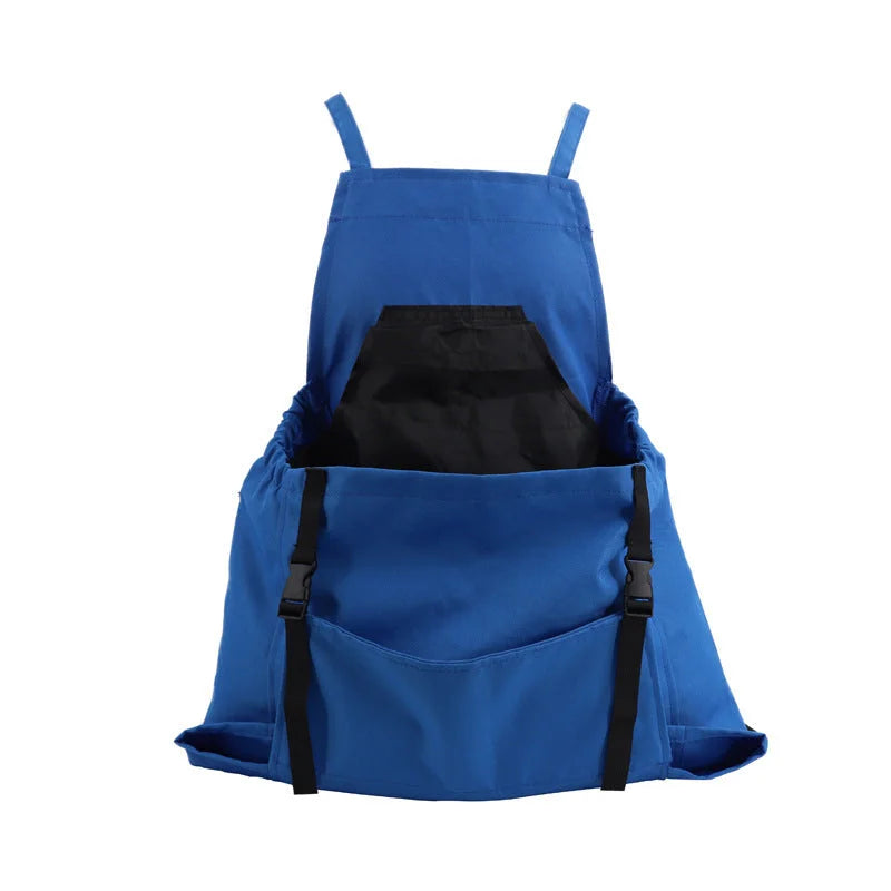 Blue Garden Harvesting Apron - Waterproof Oxford Cloth