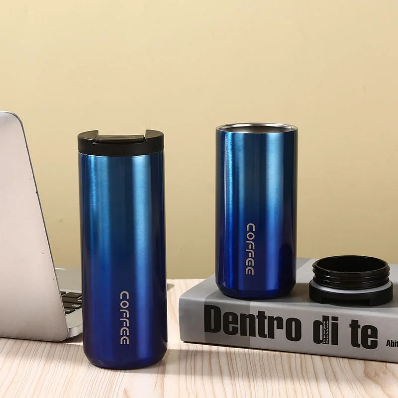 Blue Gradient Color Sleek Insulated Stainless
