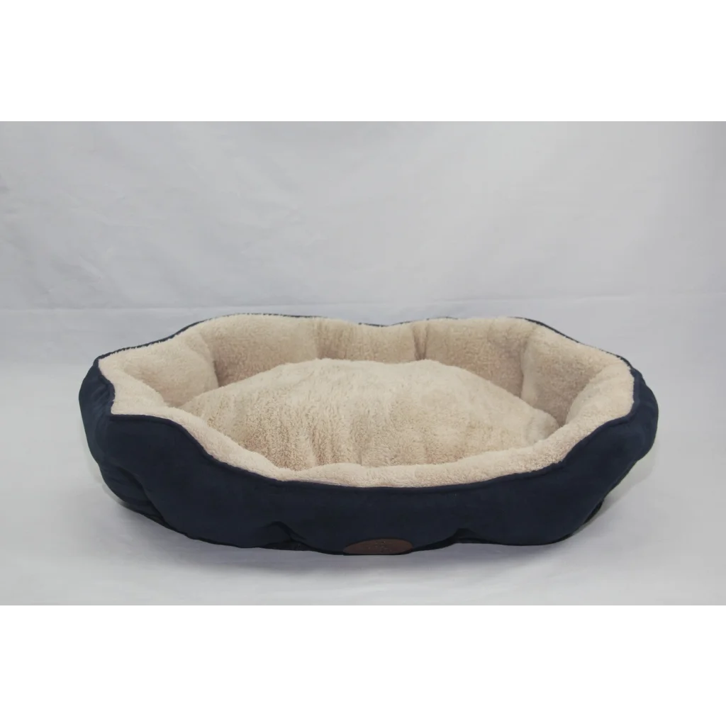 Blue / Grey Washable Fleece Soft Pet Dog Puppy Cat Bed