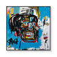 Blue Head Wall Art - Black Frame Canvas 60cm x 60cm