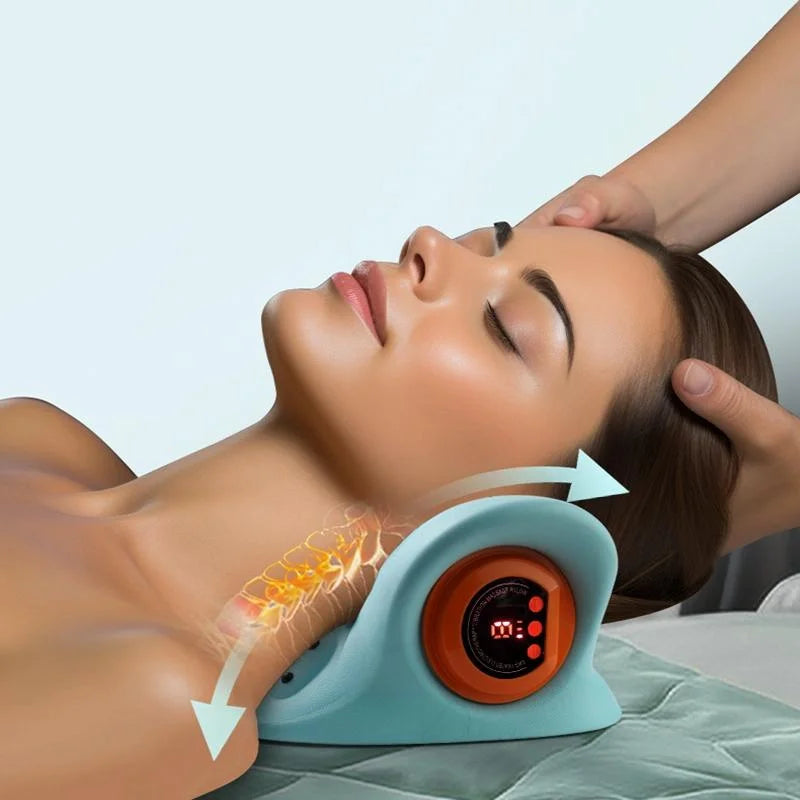 Blue Hot Compress Shoulder & Neck Massager - Health &