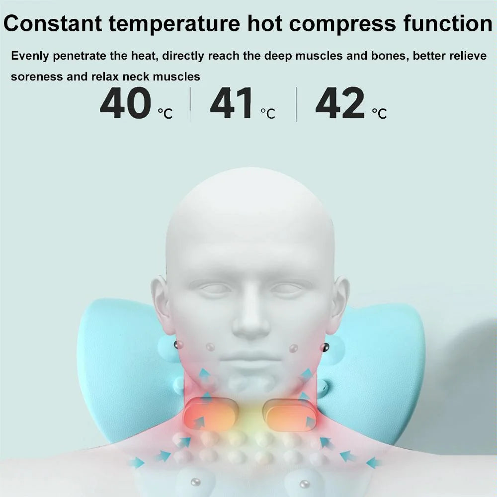 Blue Hot Compress Shoulder & Neck Massager - Health &