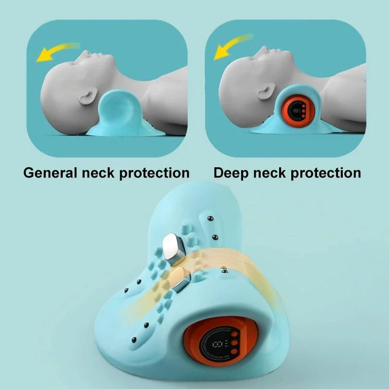 Blue Hot Compress Shoulder & Neck Massager - Health &