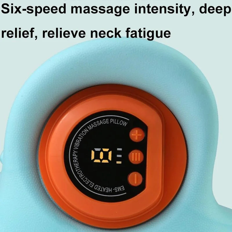 Blue Hot Compress Shoulder & Neck Massager - Health &