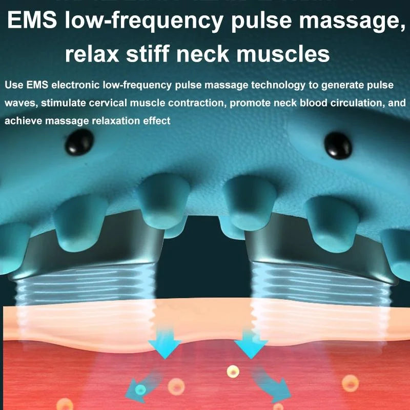 Blue Hot Compress Shoulder & Neck Massager - Health &
