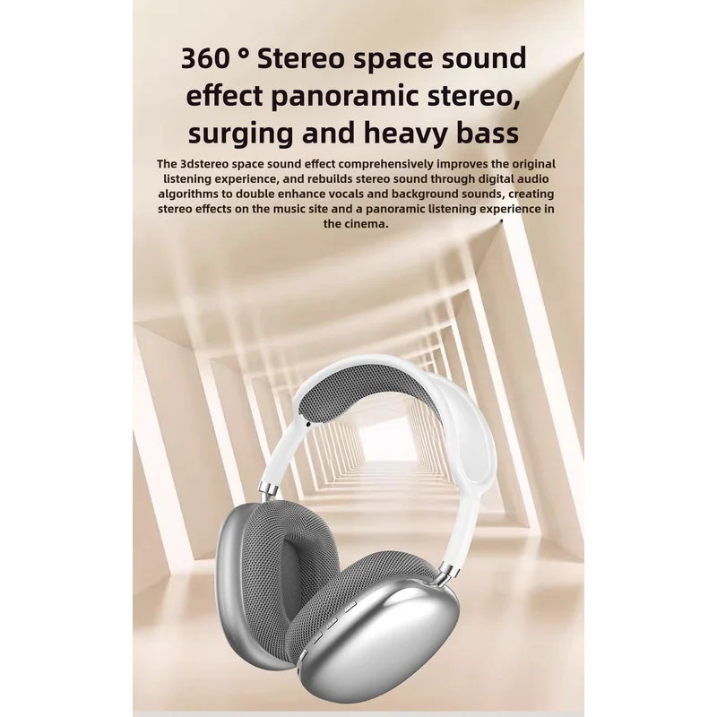 Blue Immersive 3D Audio Headphones - Wireless Over-Ear