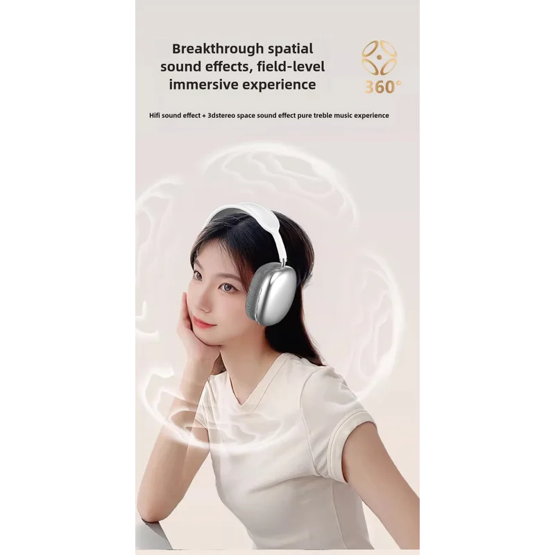 Blue Immersive 3D Audio Headphones - Wireless Over-Ear