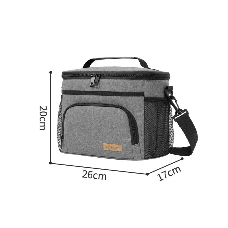 Blue Insulated Lunch Bag Cooler Tote - 9L Leakproof Thermal