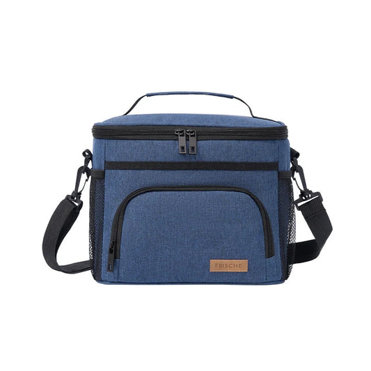 Blue Insulated Lunch Bag Cooler Tote - 9L Leakproof Thermal