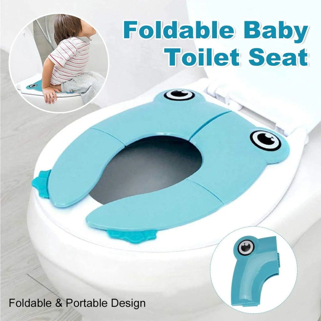 Blue Kids Toilet Seat Washer Portable Baby Training Seat