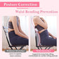 Blue Lumbar Massager For Spinal Stretching And Relaxation