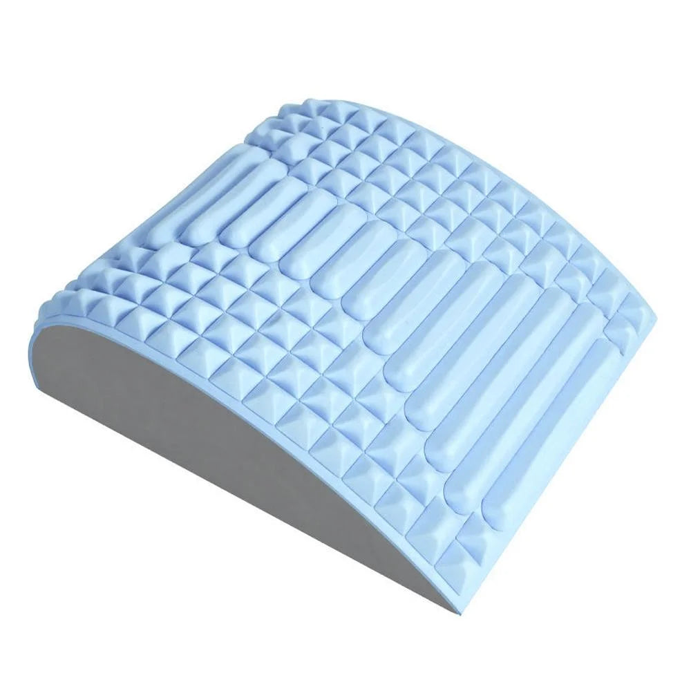 Blue Lumbar Massager For Spinal Stretching And Relaxation