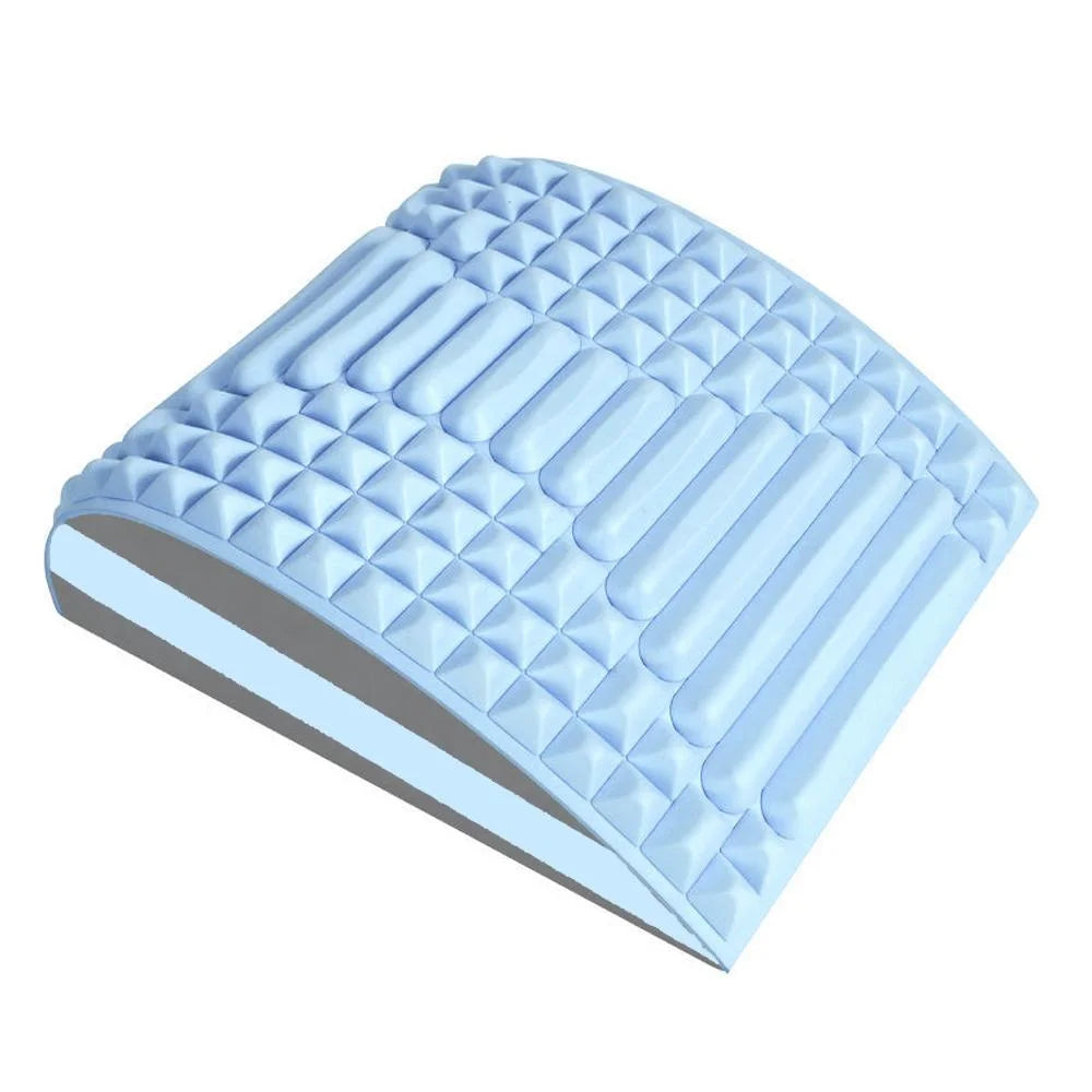 Blue Lumbar Massager For Spinal Stretching And Relaxation