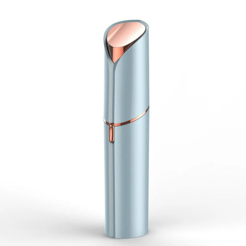 Blue Mini Lipstick Electric Shaver - USB Rechargeable