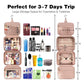 Blue Multifunctional Travel Toiletry Organizer with Hanger