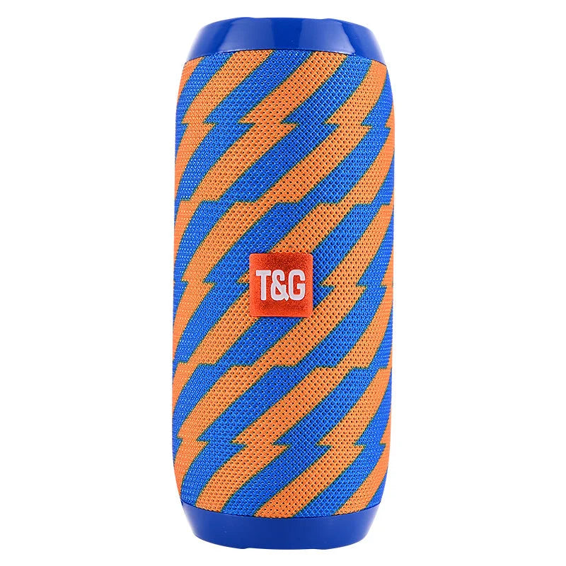 Blue (orange stripes)Portable Bluetooth Speaker - HiFi 360