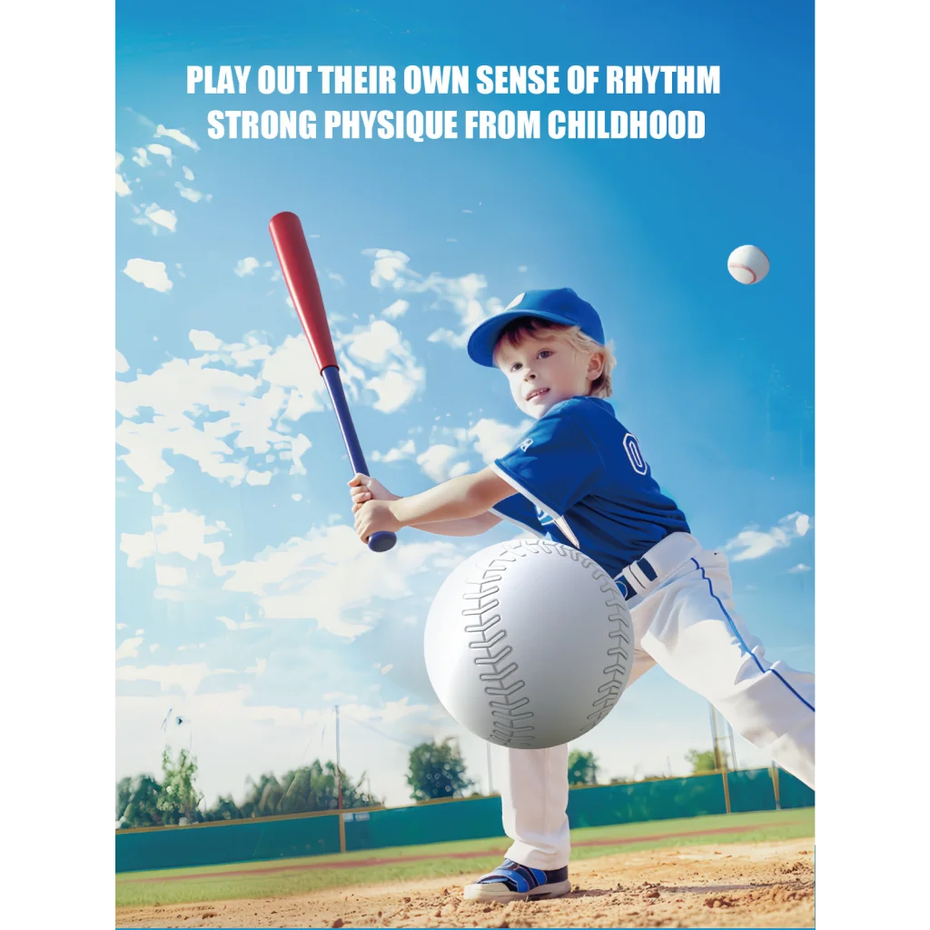 Blue Pedal Serve Drill Baseball Pitching Training Toy Set