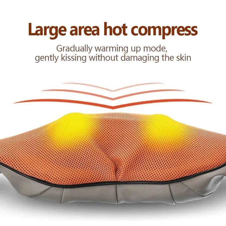 Blue Portable Kneading Neck and Shoulder Massager with Heat