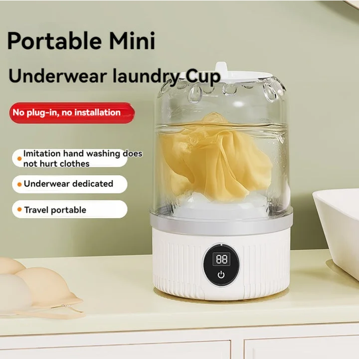 Blue Portable Mini Washing Machine - Rechargeable USB-C