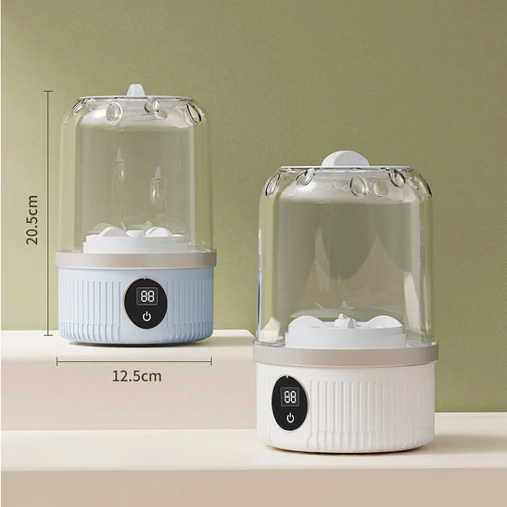 Blue Portable Mini Washing Machine - Rechargeable USB-C