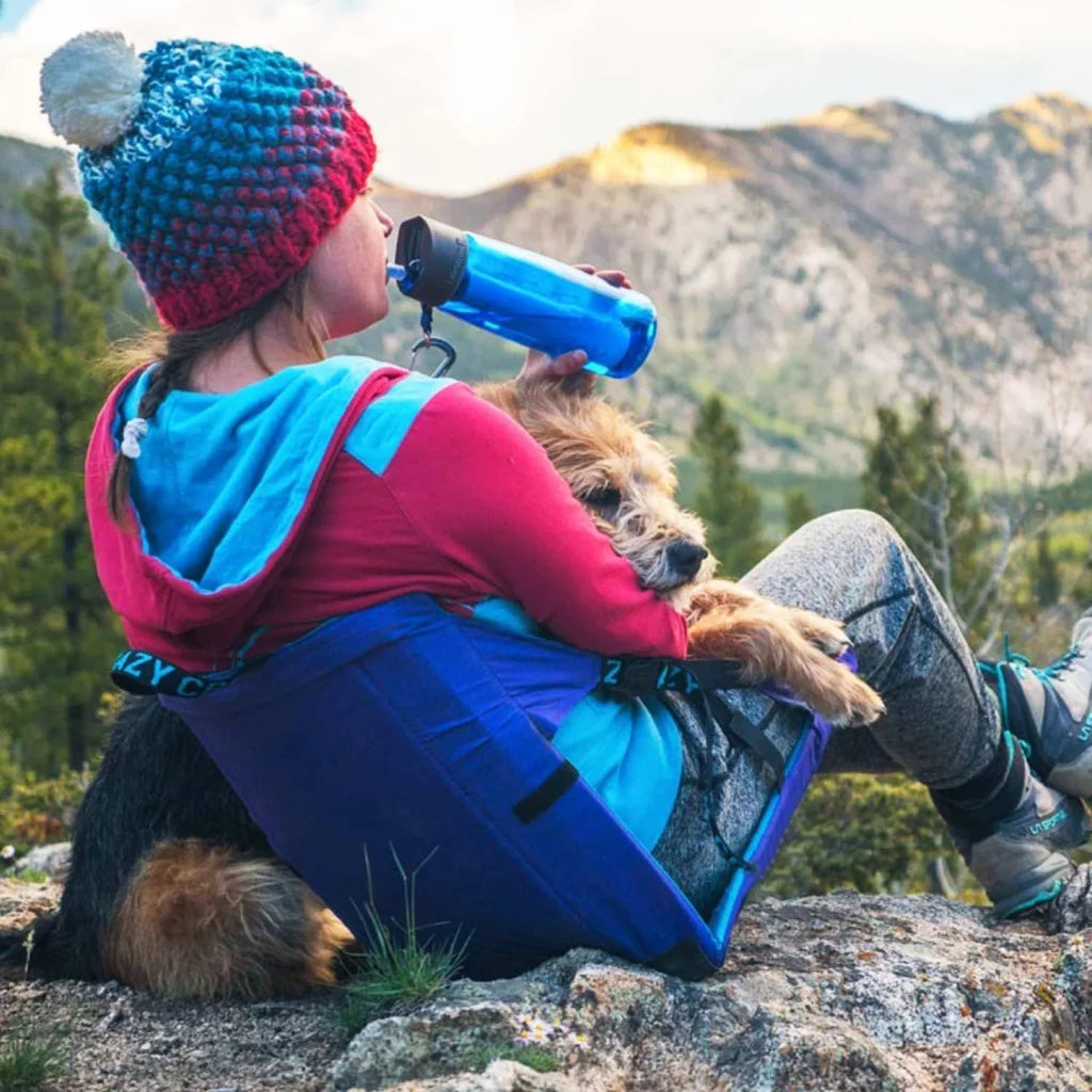 Blue Portable Outdoor Folding Camping Chair with Adjustable