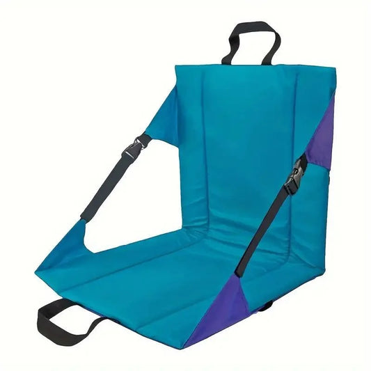 Blue Portable Outdoor Folding Camping Chair with Adjustable