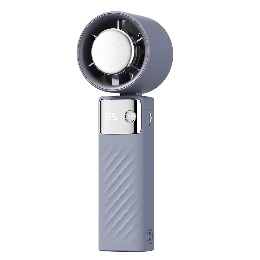 Blue Portable Turbo Handheld USB Rechargeable Fan