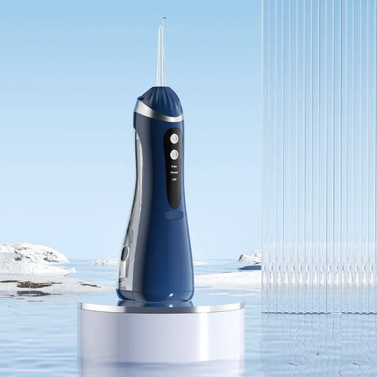 Blue Portable Ultrasonic Oral Irrigator with 3 Cleaning