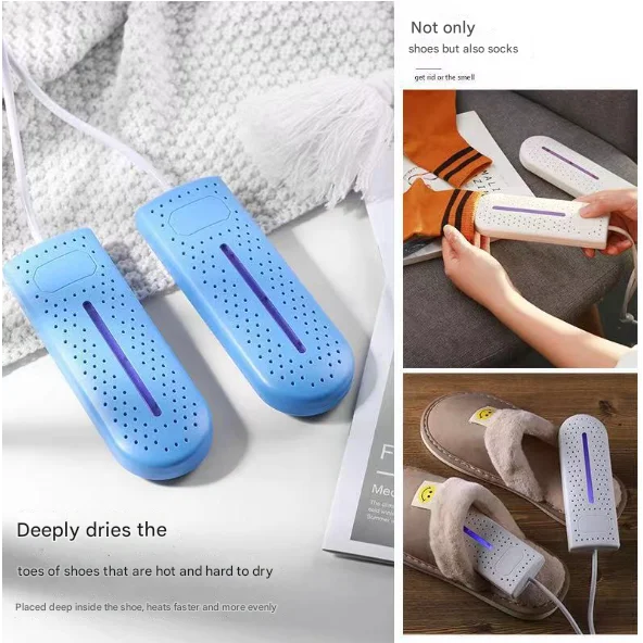 Blue Portable USB Shoe Dryer & Deodorizer - Constant