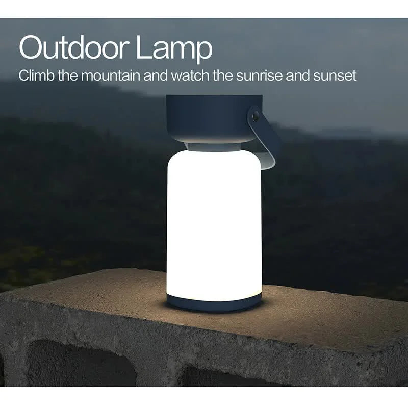 Blue Rechargeable Portable Camping Lantern Lightweight