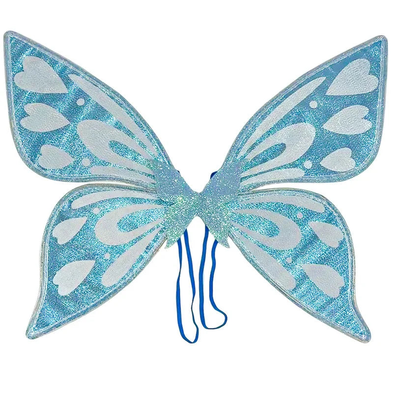 Blue Sparkling Fairy Wings - Lightweight Glitter Butterfly