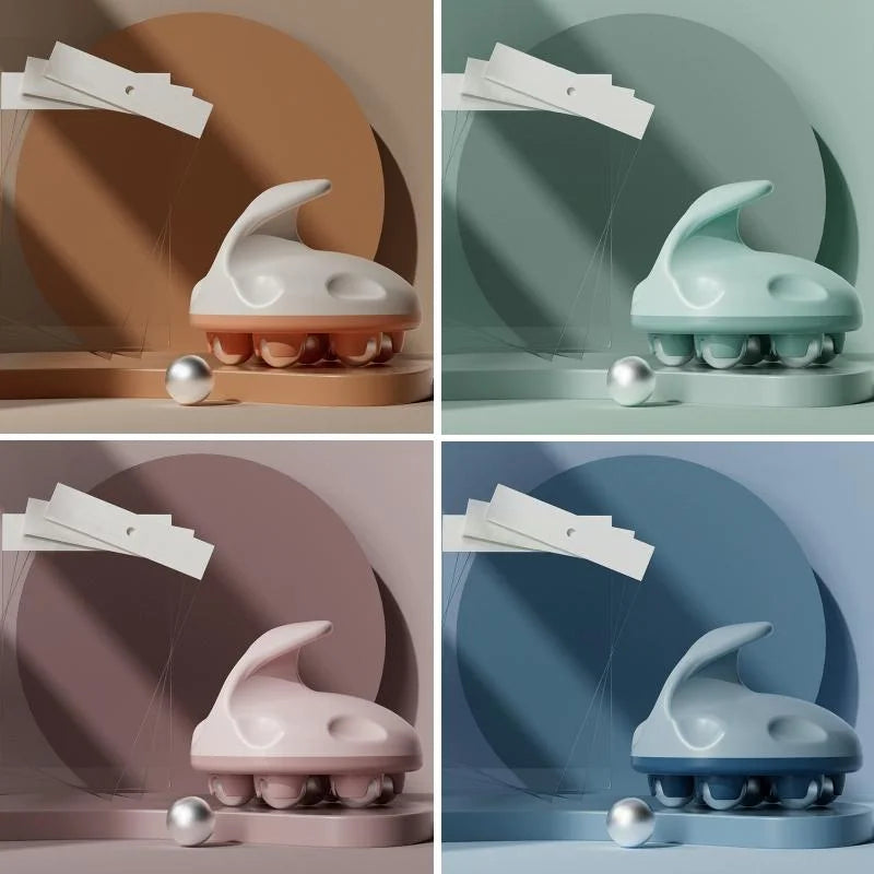 Blue Steel Ball Abdominal Massager For Calf Muscle