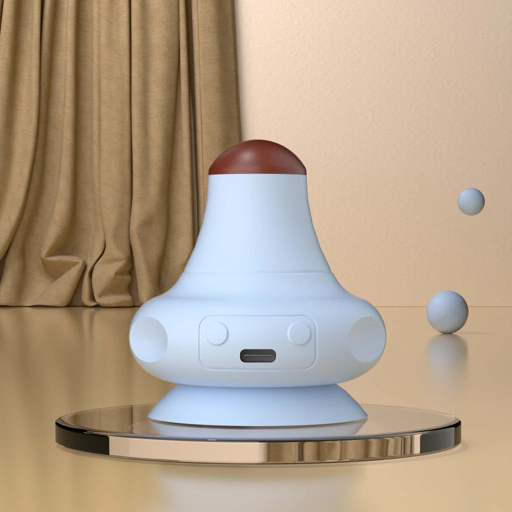 Blue [Stone + Hot Compress] Silicone Fascial Massage Ball