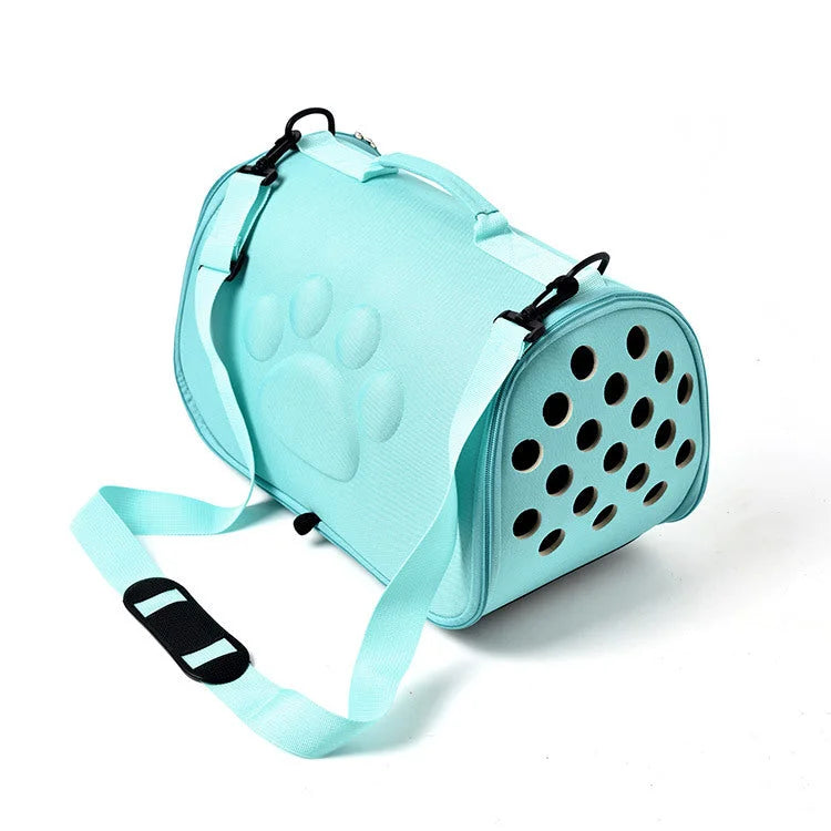 Blue Stylish EVA Pet Carrier Bag - Lightweight Portable &