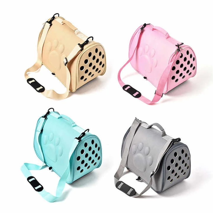 Blue Stylish EVA Pet Carrier Bag - Lightweight Portable &