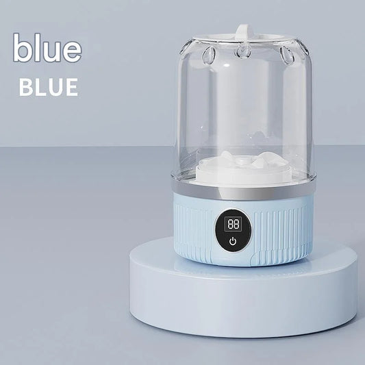 Blue Travel-Friendly Mini Washing Machine - USB Powered
