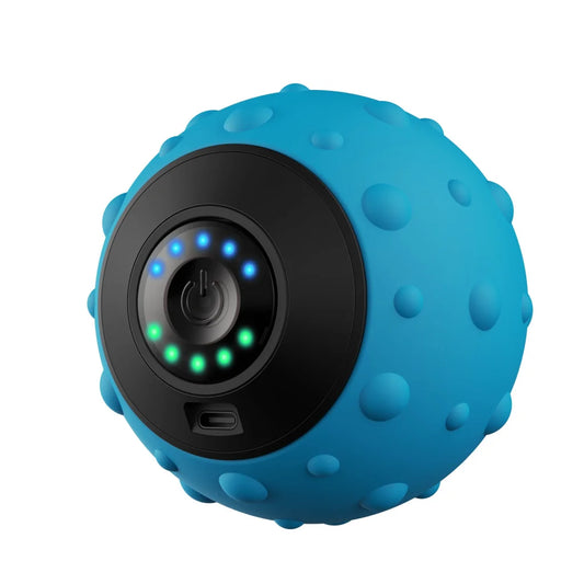 Blue Vibrating Massage Ball - Deep Tissue Muscle Relaxation