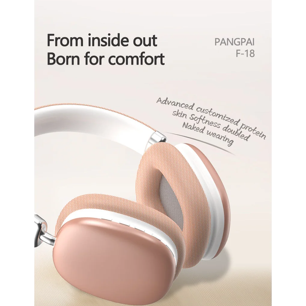 Blue Wireless Bluetooth Headphones - Over-Ear Deep Bass