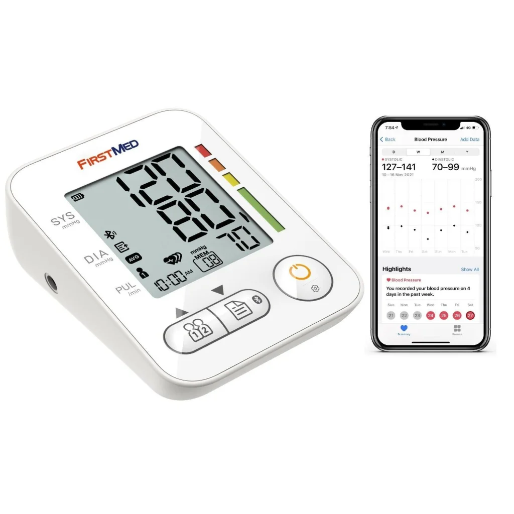 Bluetooth Blood Pressure Monitor Auto Digital 22-32cm Cuff