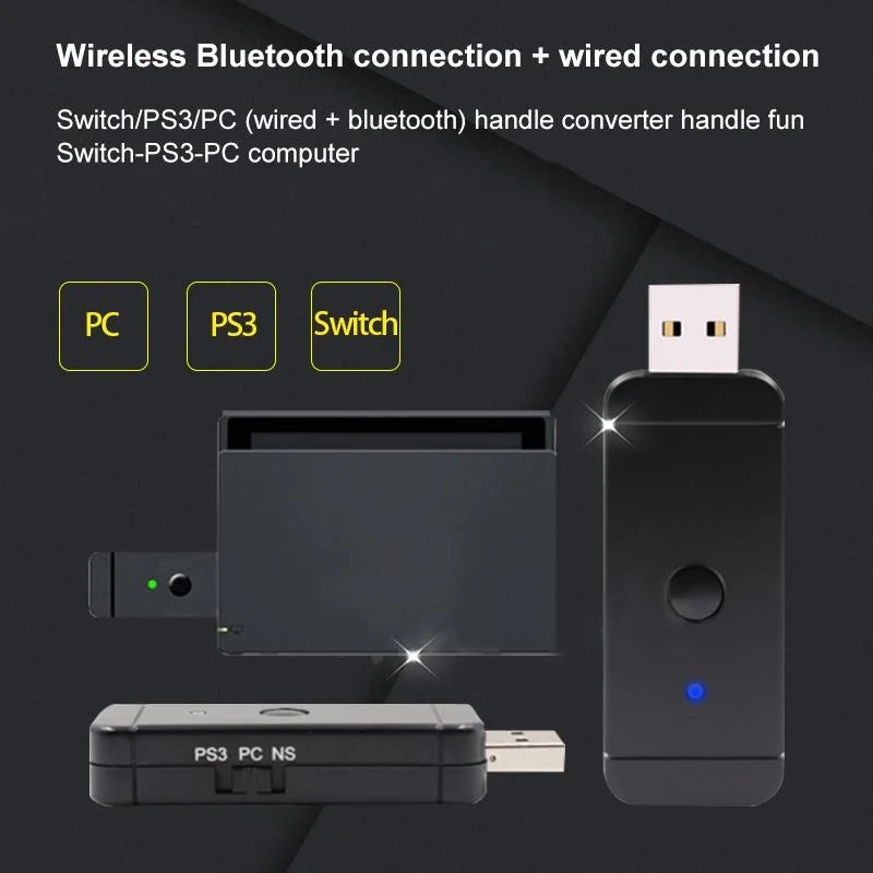 Bluetooth Gamepad Converter For Ps3 / Switch / Pc - Wireless-1915197573572988937