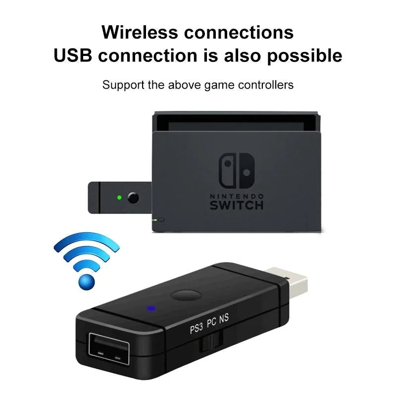 Bluetooth Gamepad Converter For Ps3 / Switch / Pc - Wireless-1915197573572988936