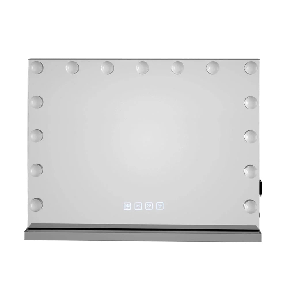 Makeup vanity table with mirror frame and small storage drawers